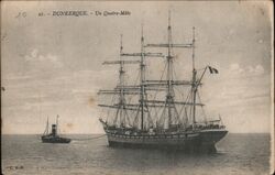 Un Quatre-Mats Dunkirk, France Postcard Postcard Postcard