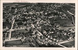 Luftaufnahme / Aerial View Plattling, Germany Postcard Postcard Postcard