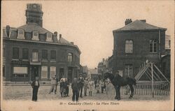 La Place Thiers Caudry, France Postcard Postcard Postcard