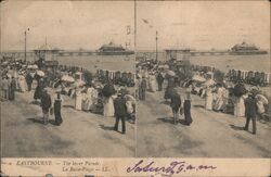 Eastbourne - The lower Parade. La Basse-Plague - LL. Postcard