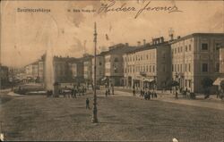 King Bela Square Besztercebanya, Hungary Postcard Postcard Postcard