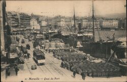 quai du port Marseille, france Postcard Postcard Postcard