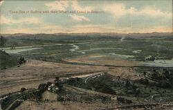 Town Site of Balboa with New Wharf and Canal in distance Postcard