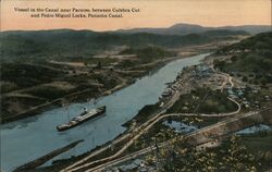 Vessel in the Canal Postcard