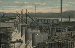 Rear View of Miraflores Spillway under Construction Postcard