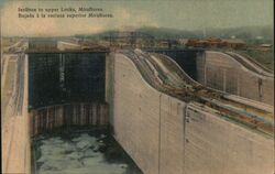 Inclines to upper Locks, Miraflores Postcard