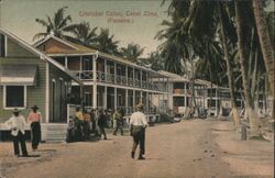 Cristobal Colon, Canal Zone Postcard