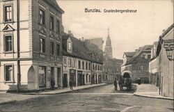 Bunzlau, Gnadenbergerstrasse Postcard