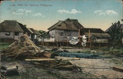 After the Typhoon Manila, Philippines Southeast Asia Postcard Postcard Postcard