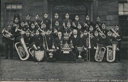 Irwell Springs Band Bacup Postcard