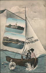 Gruss aus Hamburg Postcard