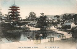 Pond of Sarusawa at Nara Japan Postcard Postcard Postcard