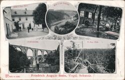 Friedrich August-Stein, Vogtl. Postcard