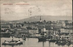 Kristiania - Piperviksbryggen Postcard