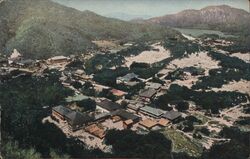 Birdseye-view of the famous Unzen spa, near Nagasaki Japan Postcard Postcard Postcard