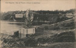 Fort Dauphin - Rade el Moulin a triturer le caoutchouc Madagascar Africa Postcard Postcard Postcard