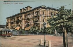 Palace Hotel Livorno, Italy Postcard Postcard Postcard