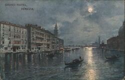 Grand Hotel Venezia Venice, Italy Postcard Postcard Postcard