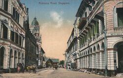 Robinson Road Singapore, Singapore Southeast Asia Postcard Postcard Postcard