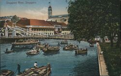 Singapore River Southeast Asia Postcard Postcard Postcard