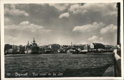 View of the Coast of Beirut, Lebanon Postcard