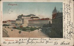 Warszawa theater Warsaw, Poland Eastern Europe Postcard Postcard Postcard