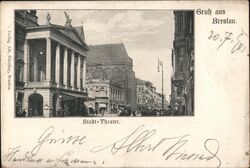 Gruß aus Breslau, Stadt-Theater Postcard