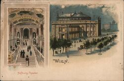 Hofburg Theater Vienna, Austria Postcard Postcard Postcard