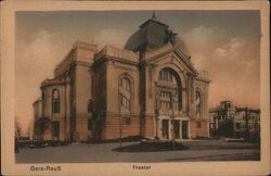 Theater Gera Germany. Postcard Postcard Postcard