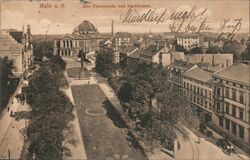 Alte Promenade und Stadttheater Halle (Saale), Germany Postcard Postcard Postcard