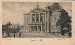 Stadttheater Halle (Saale), Germany Postcard Postcard Postcard