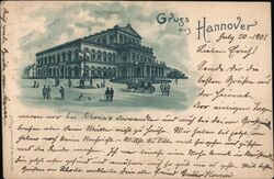 Gruss aus Hannover - Hoftheater Postcard