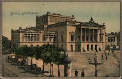 Leipzig theater Postcard