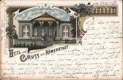 Hexx and Gruss aus Romerstadt - Städtisches Theater Postcard