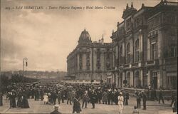 Teatro Victoria Eugenia y Hotel Maria Cristina Postcard