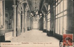 Theatre Municipal, Le Foyer 1887 Postcard