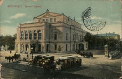 Teatru National Bucharest, Romania Eastern Europe Postcard Postcard Postcard