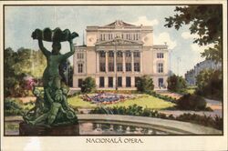 Nacionala Opera. Riga, Latvia Eastern Europe Postcard Postcard Postcard