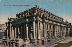 Royal Opera House Valletta, Malta Postcard Postcard Postcard