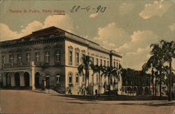 São Pedro Theatre, Porto Alegre, Brazil Postcard Postcard Postcard