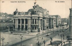 Theatro Municipal Rio de Janeiro, Brazil Postcard Postcard Postcard