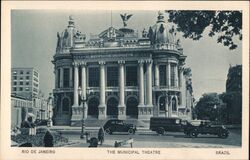 The Municipal Theatre of Rio de Janeiro, Brazil Postcard Postcard Postcard