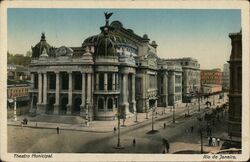 Theatro Municipal Rio de Janeiro, Brazil Postcard Postcard Postcard