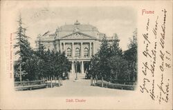 Ivan Zajc Croatian National Theatre, Rijeka, Croatia Postcard