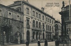 Dubrovnik - Ragusa - Opcinol, Kafana - Kazaliste Rathaus Cafe und Theater Croatia Eastern Europe Postcard Postcard Postcard