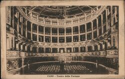 Teatro della Fortuna Fano, Italy Postcard Postcard Postcard