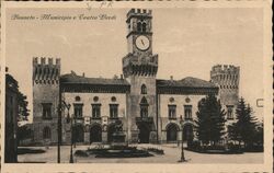 Municipio e Teatro Verdi Busseto, Italy Postcard Postcard Postcard