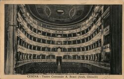 Cesena Theater Italy Postcard Postcard Postcard