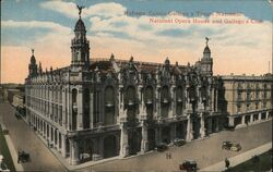 Centro Gallego y Teatro Nacional, National Opera House and Gallego's Club Postcard