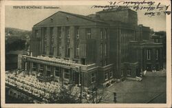 Teplitz-Schönau. Stadttheater Teplice, Czech Republic Eastern Europe Postcard Postcard Postcard